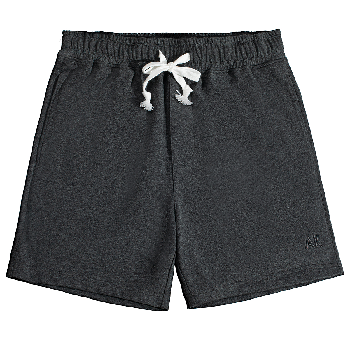 thumbnail video image 2 of Mens 5" Cotton Sweat Shorts with 3 Zipper Pockets & Elastic Waist Drawstring for Casual Running Lounge Gym, 2 of 8
