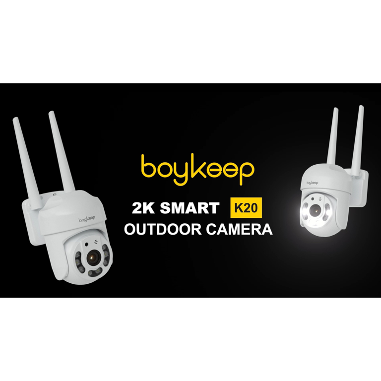 BoyKeep 2K Security Camera, Outdoor Wired 360Â° Pan Tilt, Color