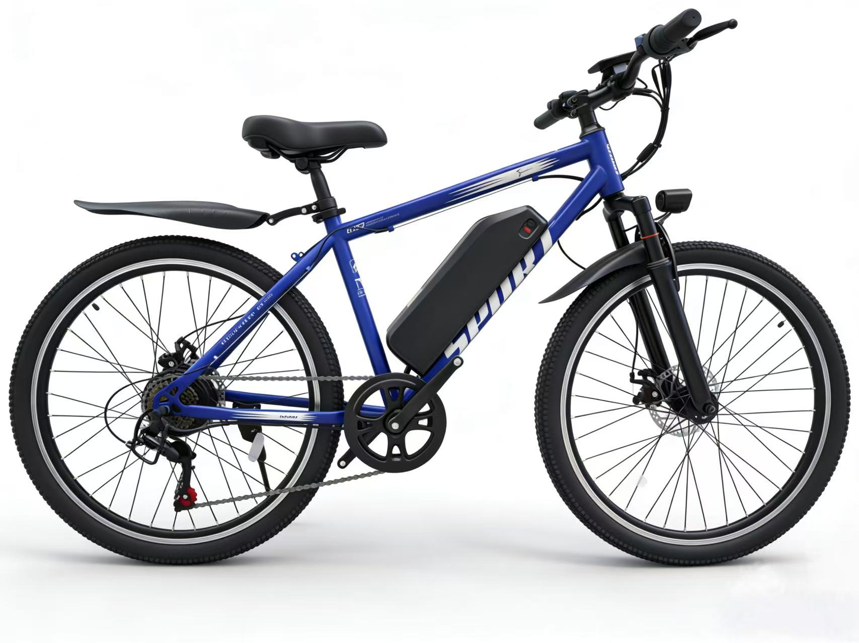 thumbnail video image 2 of PostJoy Electric Mountain Bike 26" 750W Peak Motor, 65 Miles 20MPH Ebike, 480Wh Battery Electric Bicycle for Adults 7 Speed Electric Bicycles Front Fork Suspension,Class 2, UL 2849, 2 of 4