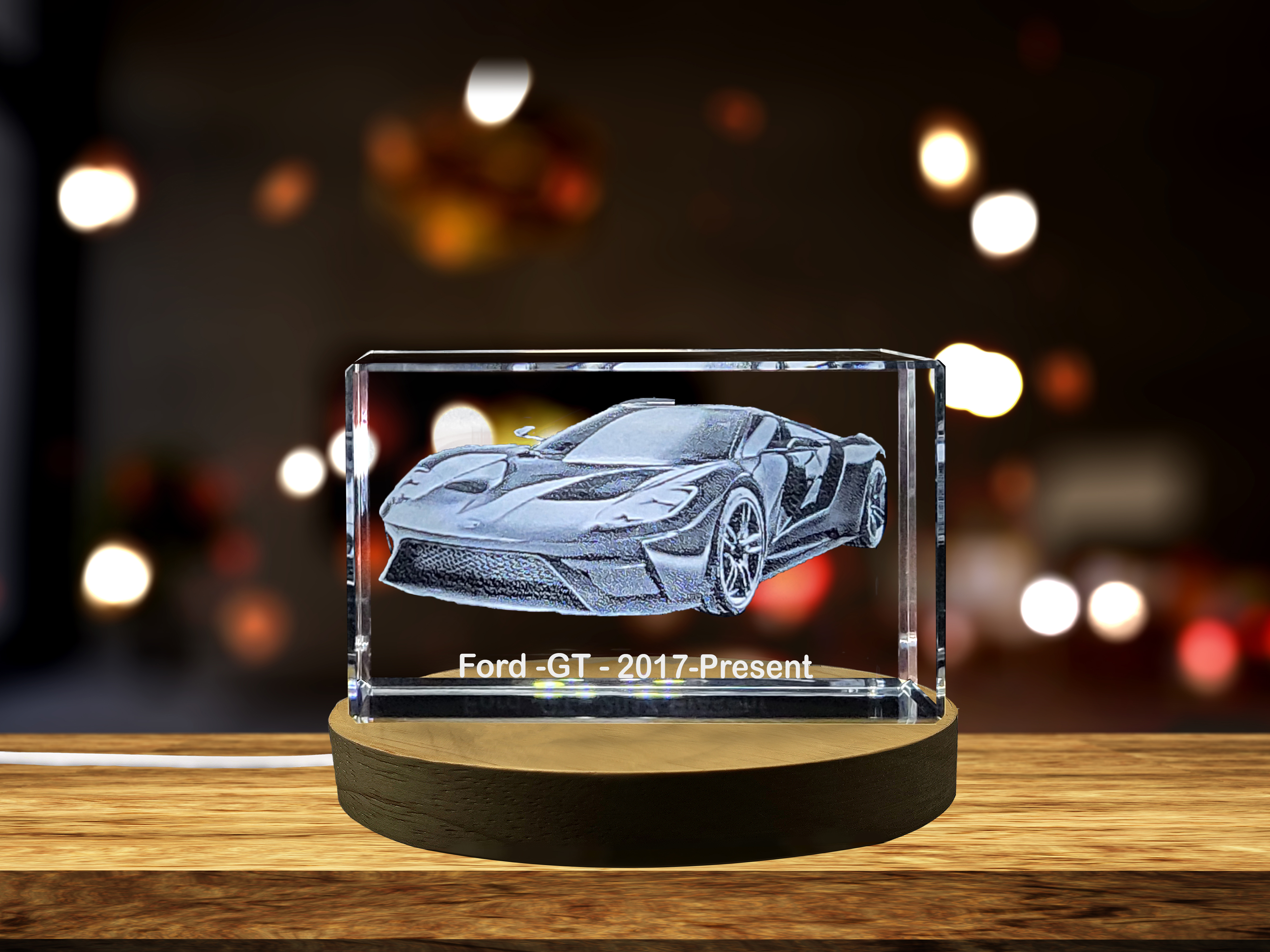 thumbnail video image 2 of Ford GT (2017-Present) - American Muscle Reimagined in 3D Engraved Crystal, 2 of 7