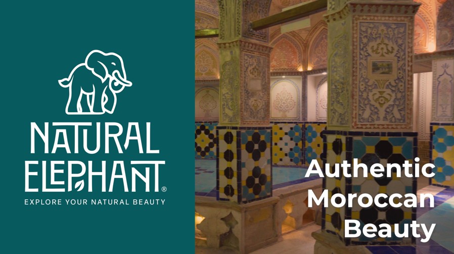 thumbnail video image 2 of Natural Elephant Exfoliating Hammam Glove - Pearl White, 2 of 8