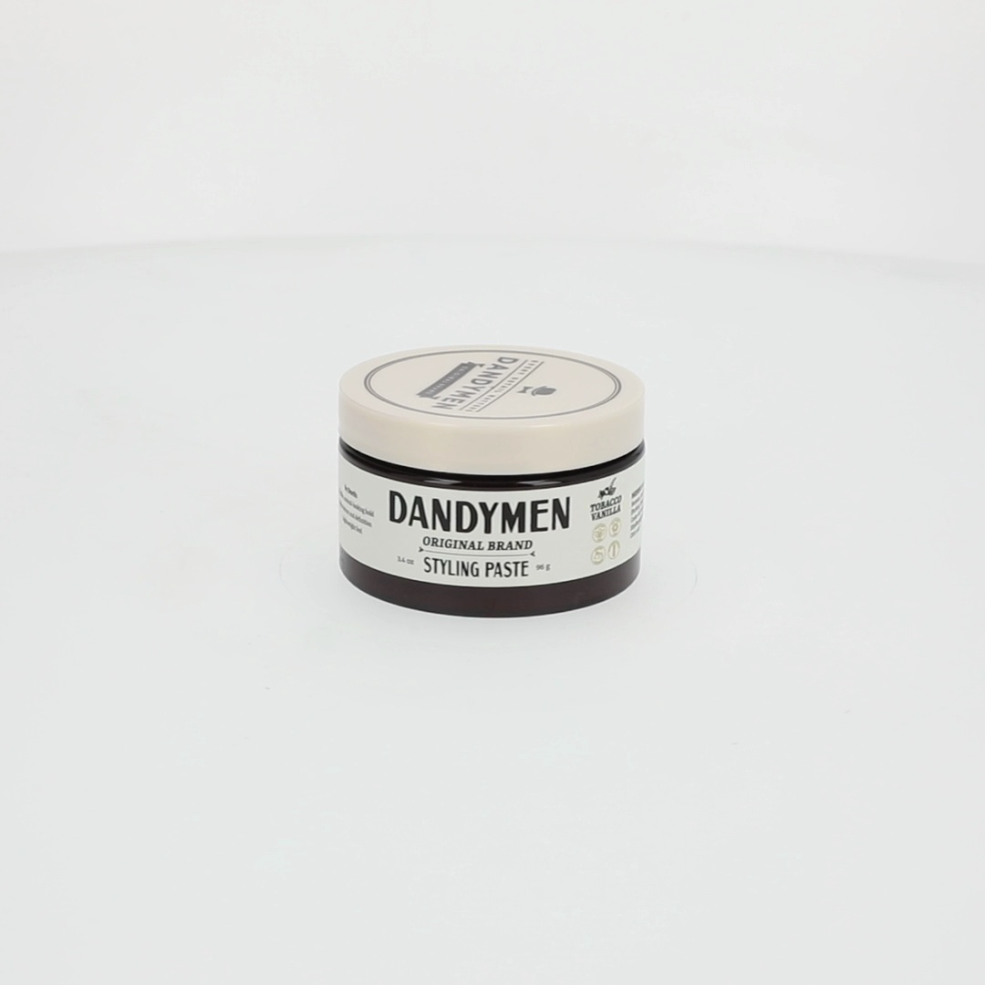 Dandymen Versatile Men's Hair Styling Paste, Medium Hold, Tobacco