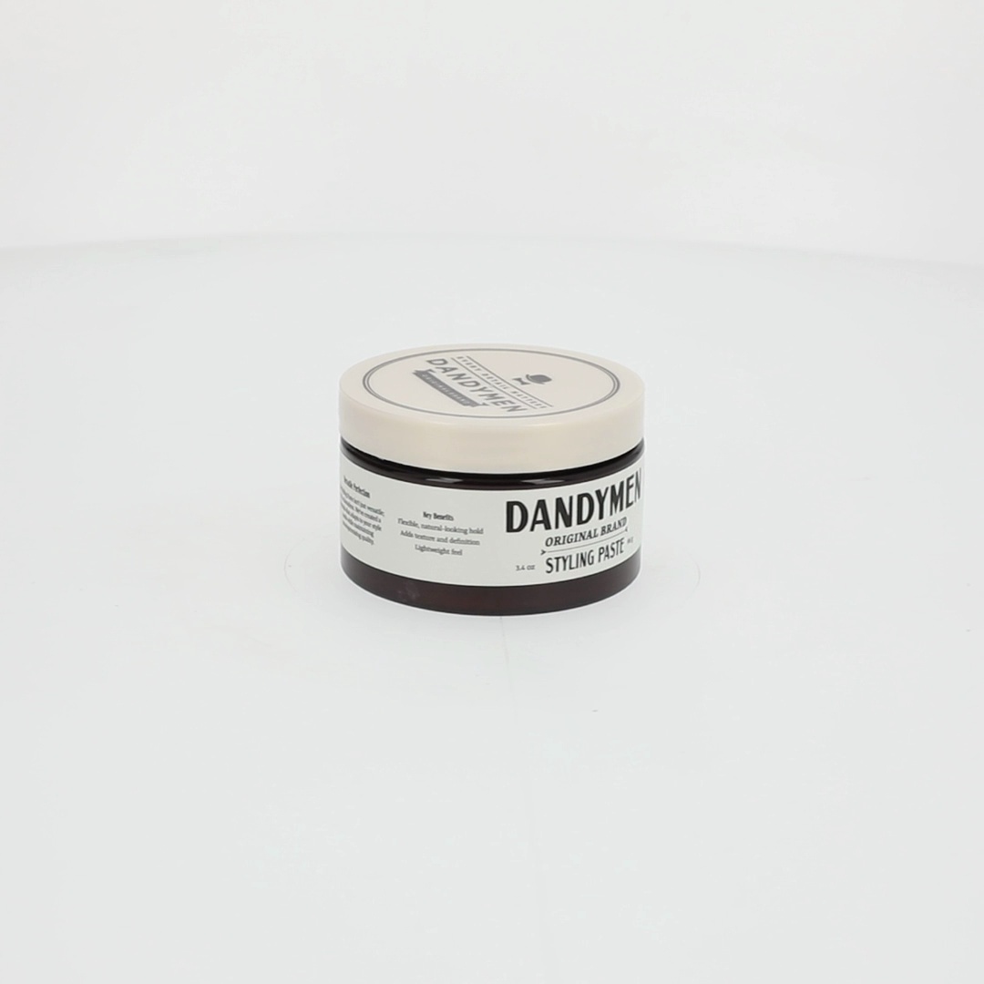 Dandymen Versatile Men's Hair Styling Paste, Medium Hold, Tobacco