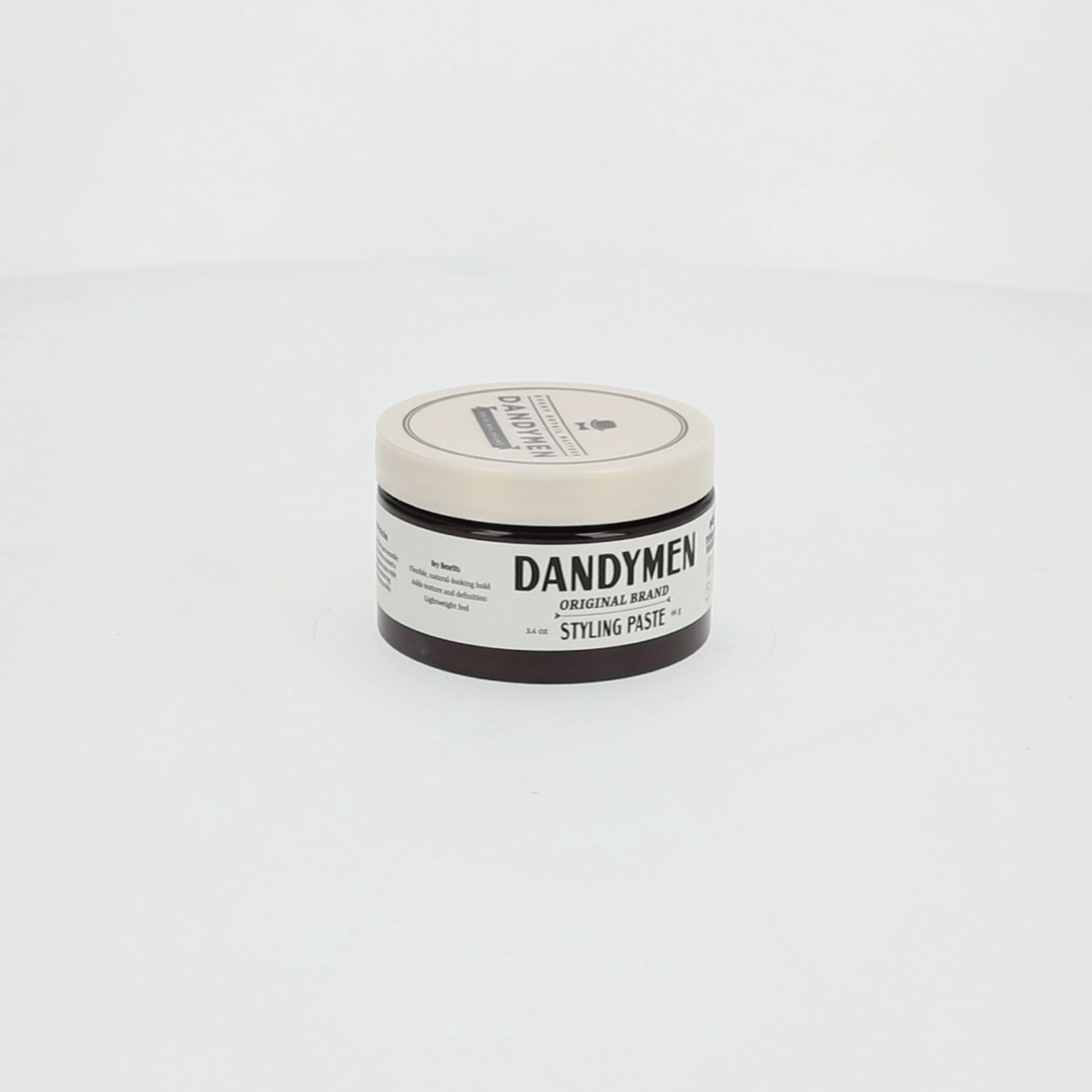 Dandymen Versatile Men's Hair Styling Paste, Medium Hold, Tobacco