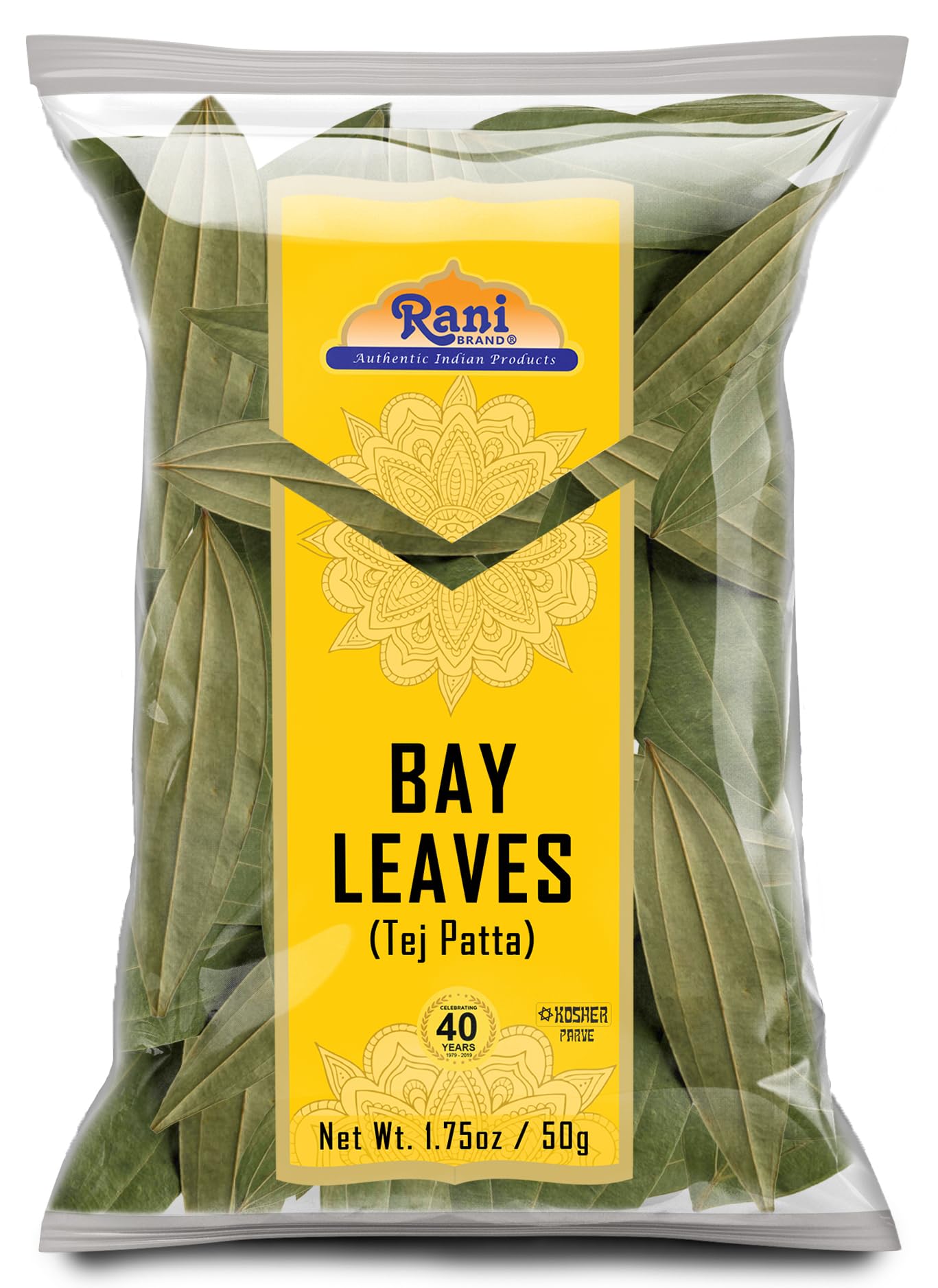 thumbnail video image 2 of Rani Bay Leaf (Leaves) Whole Spice Hand Selected Extra Large 1.75oz (50g) All Natural ~ Gluten Friendly | NON-GMO | Kosher | Vegan | Indian Origin (Tej Patta), 2 of 11