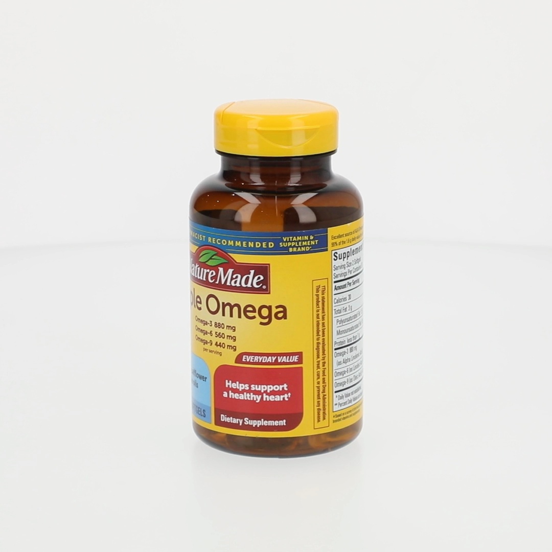 Nature Made Triple Omega 369 Softgels, Dietary Supplement, 74