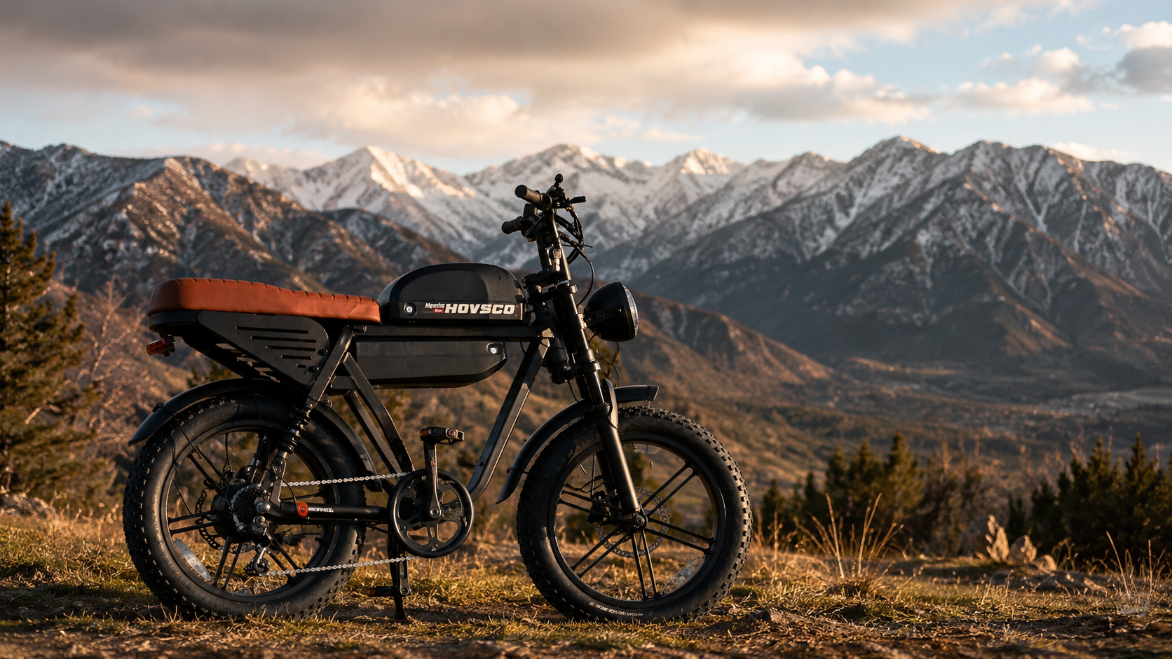 thumbnail video image 2 of HOVSCO Electric Bike for Adults, 750W Motor, 48V/15AH+25AH Dual Batteries, 20'' Fat Tire E-Mountain Bike, 7-Speed E-Bike Full Suspension UL2849, 2 of 9
