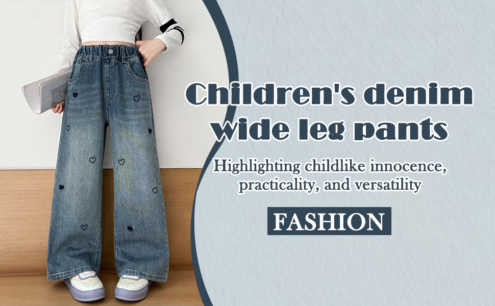 thumbnail video image 2 of KVPLBQFD Baggy Jeans Navy Sweatpants Dance Pants with Pockets Long Loose Pants Trendy Clothes Gifts for Young Adults Gifts 10 Year Old Little Girl, 2 of 10