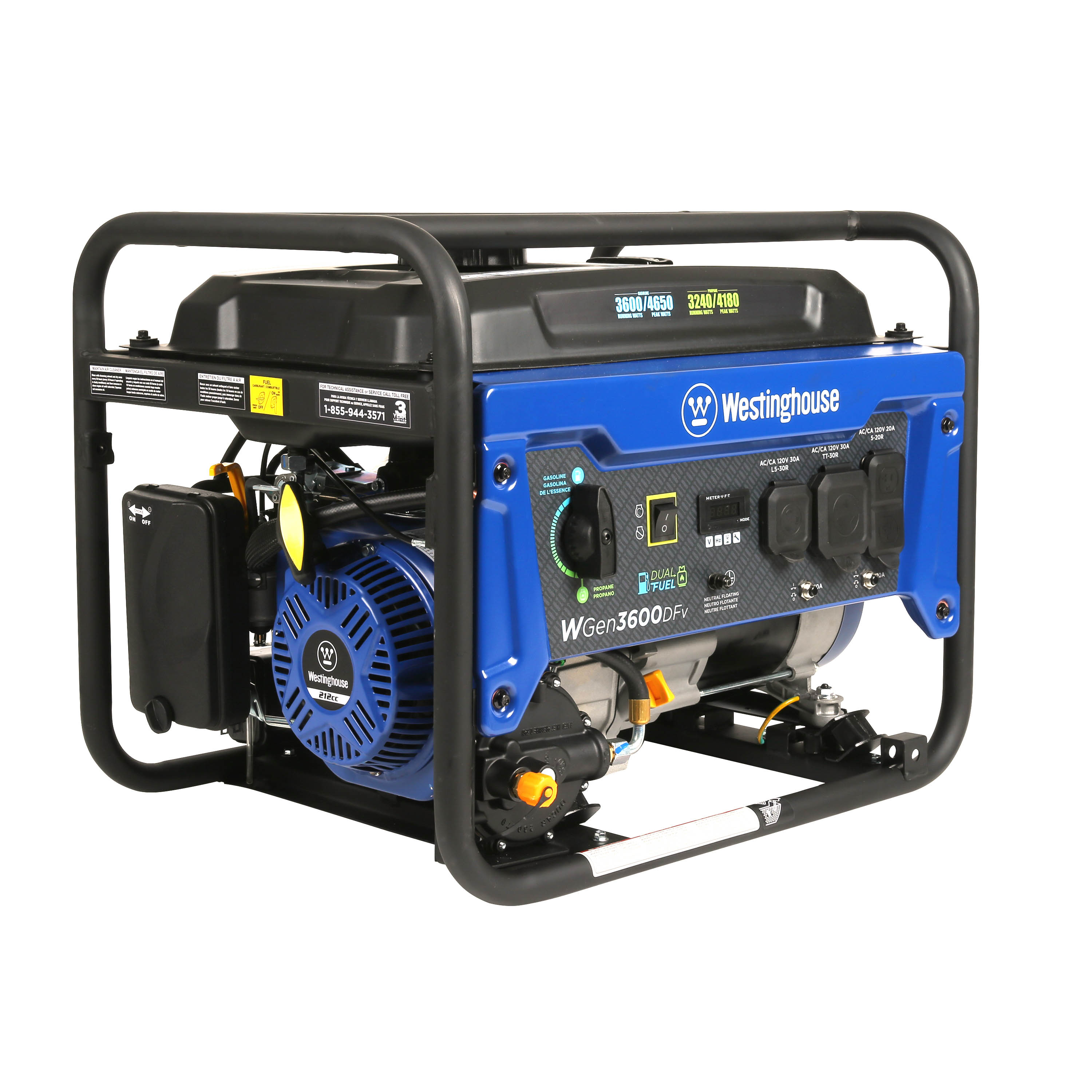 Westinghouse, WGen3600DF Generator - Dual Fuel