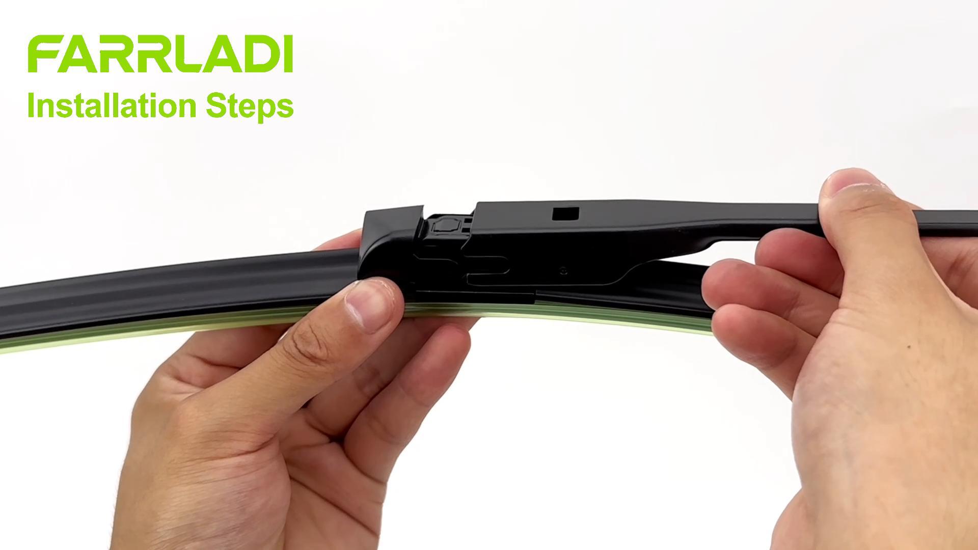 thumbnail video image 2 of FARRLADI Windshield Wipers Replacement for BMW X3 2018-2023,BMW X4 2019-2023,Original Equipment Automotive Replacement Wiper Blades - 26"+20"+12"(3 Pack), 2 of 9