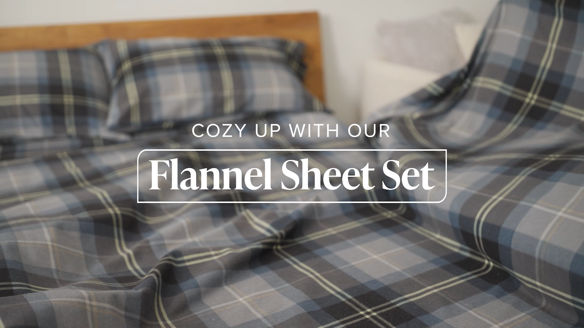 thumbnail video image 2 of Bare Home Luxury 100% Cotton Flannel Twin-XL Sheet Set, Deep Pocket, 3-Piece, Red Lodge Plaid, 2 of 10