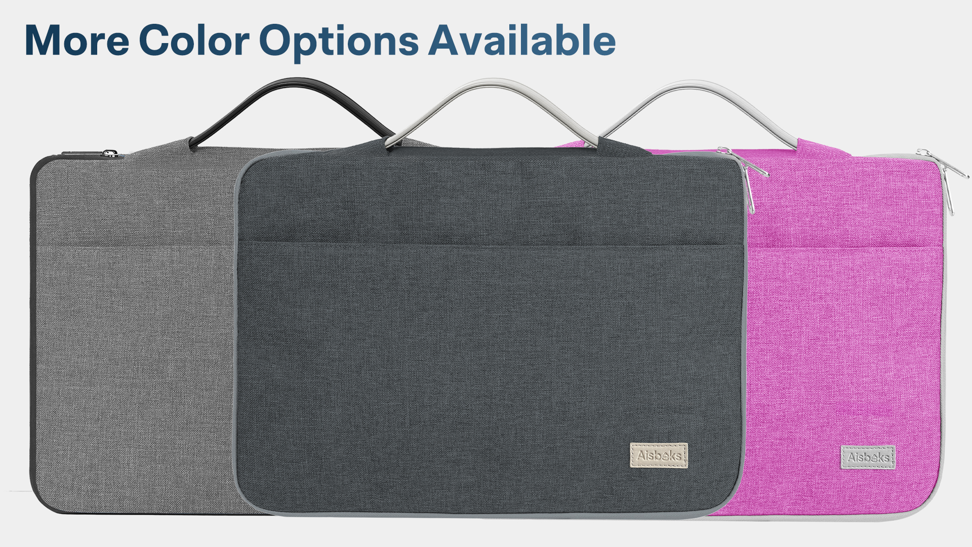 thumbnail video image 2 of Zipper Laptop Bag 14-16 inch, Laptop Sleeve, Laptop Case Compatible with Apple MacBook, HP, Dell, Acer, Chromebook, Asus Notebook, Shockproof Soft Padded Cover Carrying Computer Bag, Gray, 2 of 7