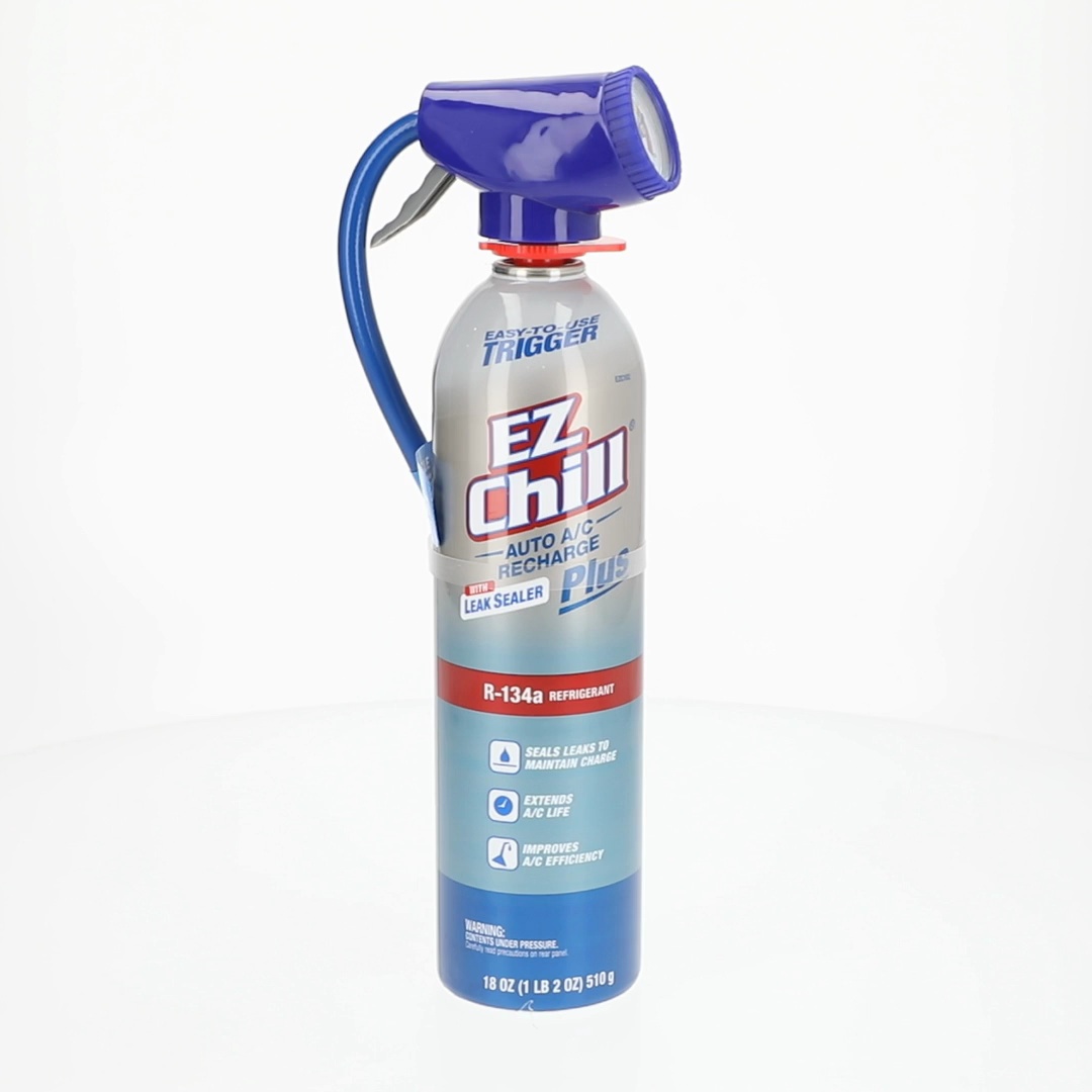 EZ Chill R-134a Auto AC Recharge Kit with Leak Sealer Plus - 18 OZ