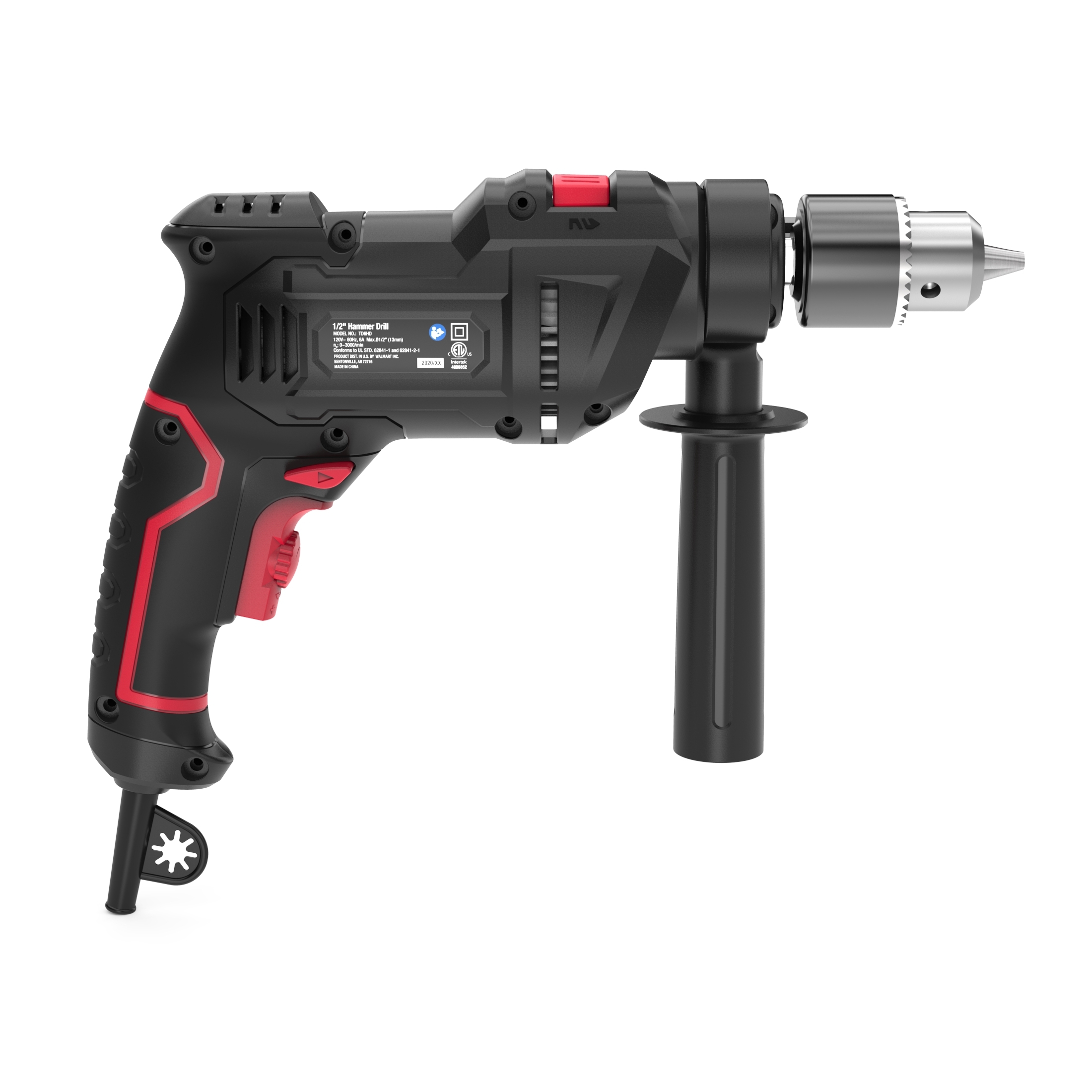 BLACK+DECKER 6.5 Amp Corded 1/2 in. Hammer Drill BEHD201 - The Home Depot