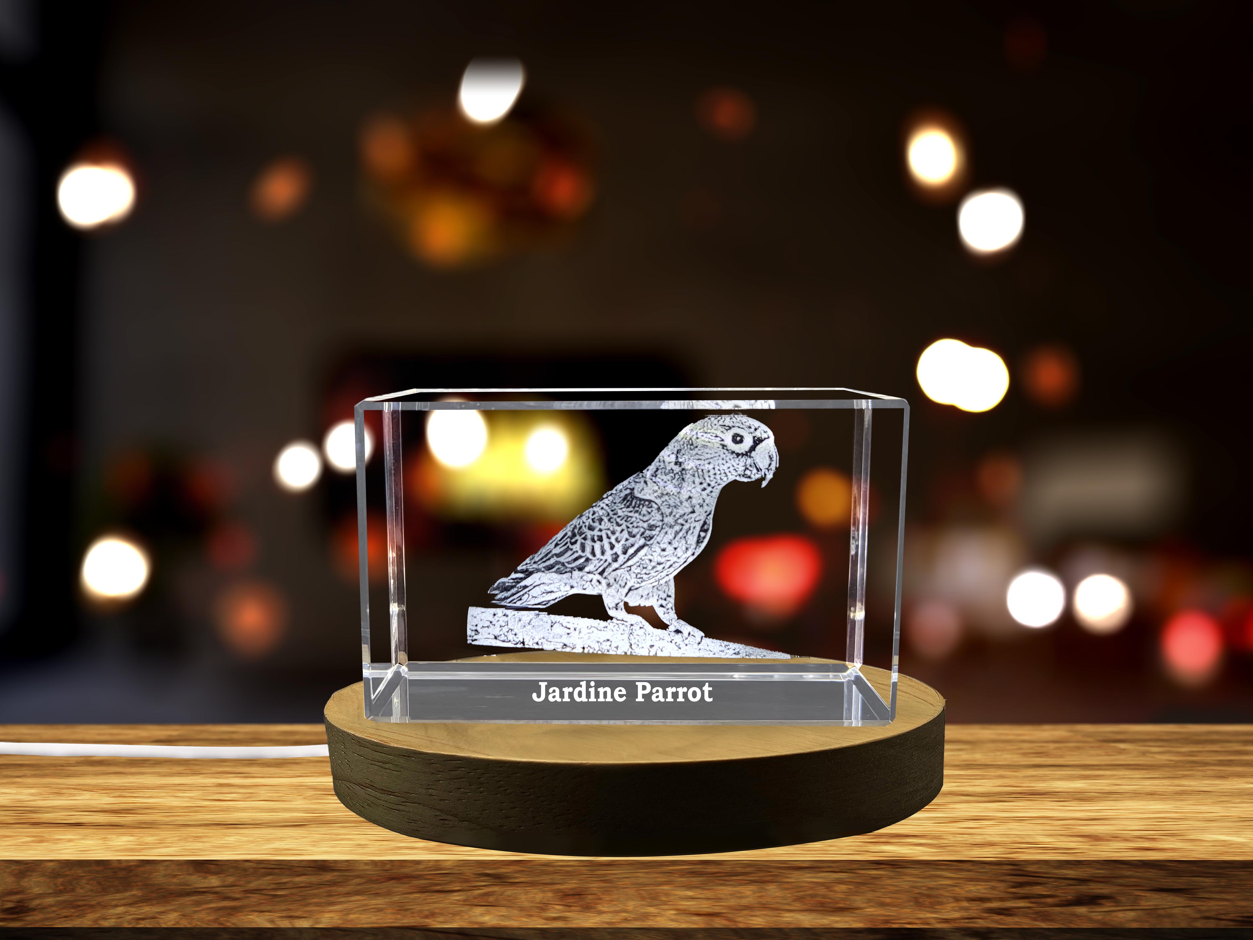 thumbnail video image 2 of Vivacious Crystal Jardine's Parrot Sculpture - A Masterful Feathered Portrait A&B Crystal Collection, 2 of 7