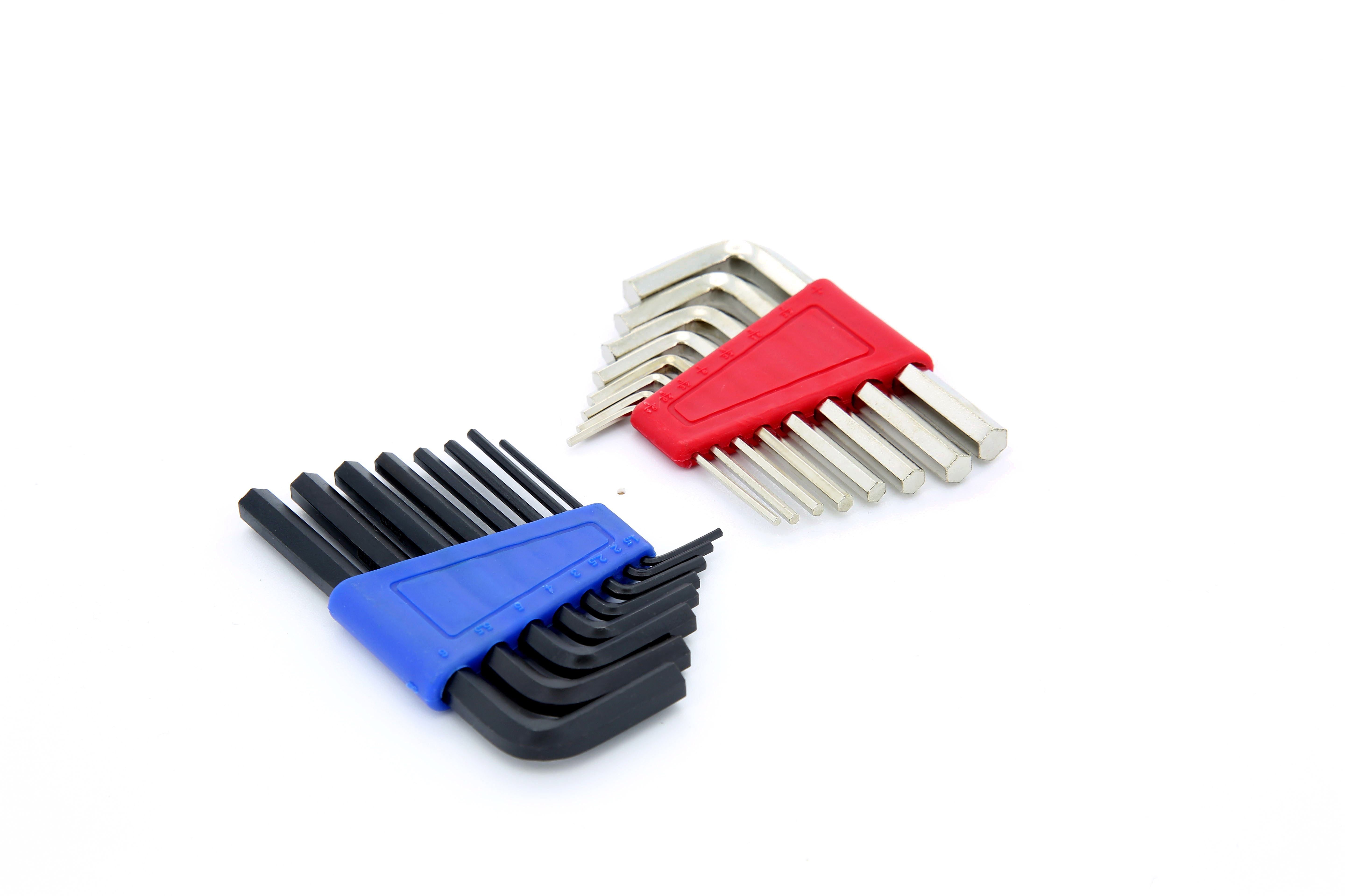 HyperTough 16 Piece Hex Key Set with 8 SAE and 8 Metric Sizes