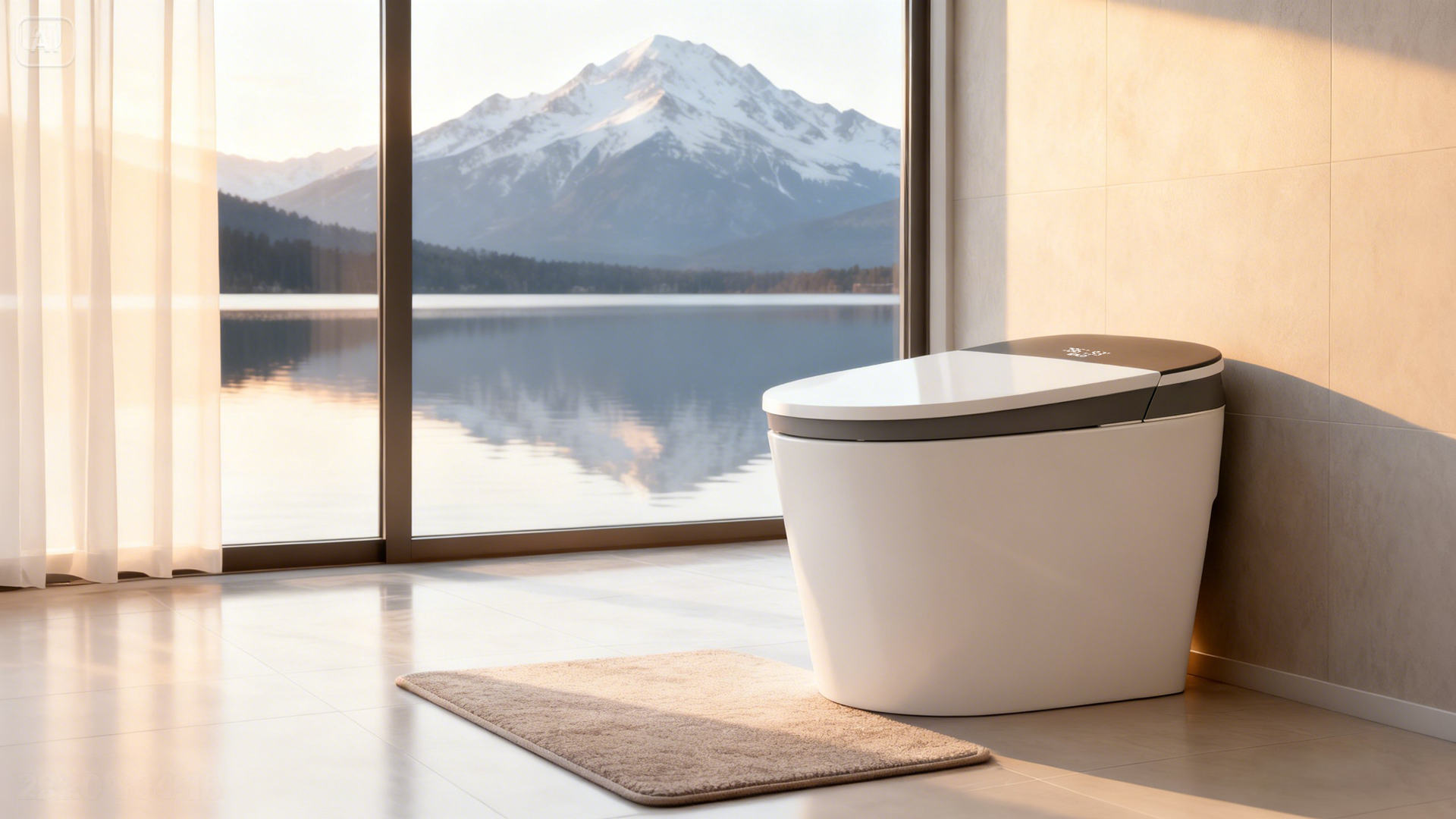thumbnail video image 2 of EPLO Smart Toilet Built-in Foam Shield Splash Proof & Tank, Auto Open/Close Lid,ADA Chair Height,Foot Sensor Flush, 2 of 17