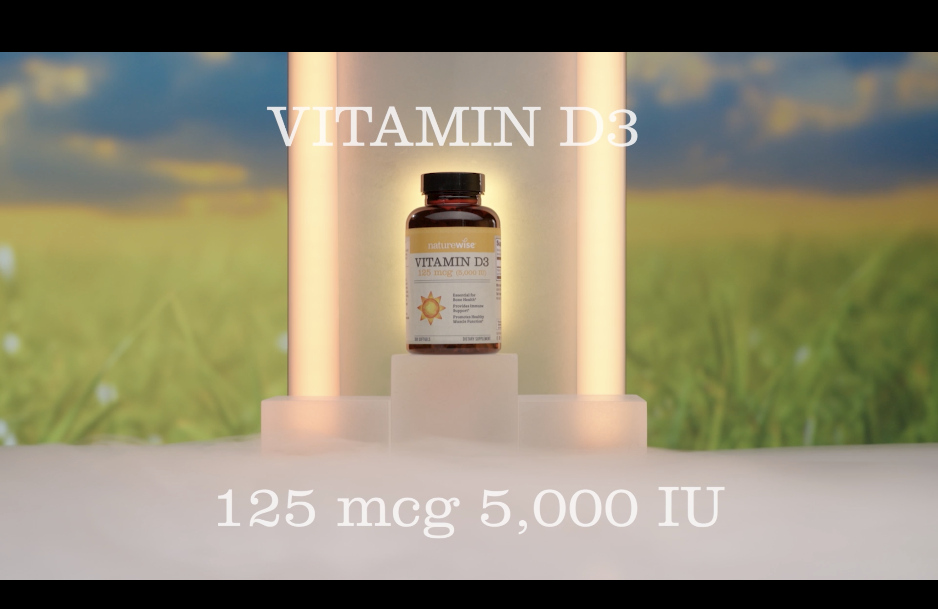 thumbnail video image 2 of NatureWise Vitamin D3 5000iu + Organic Olive Oil - 30 Mini Softgels[30-Day Supply], 2 of 13