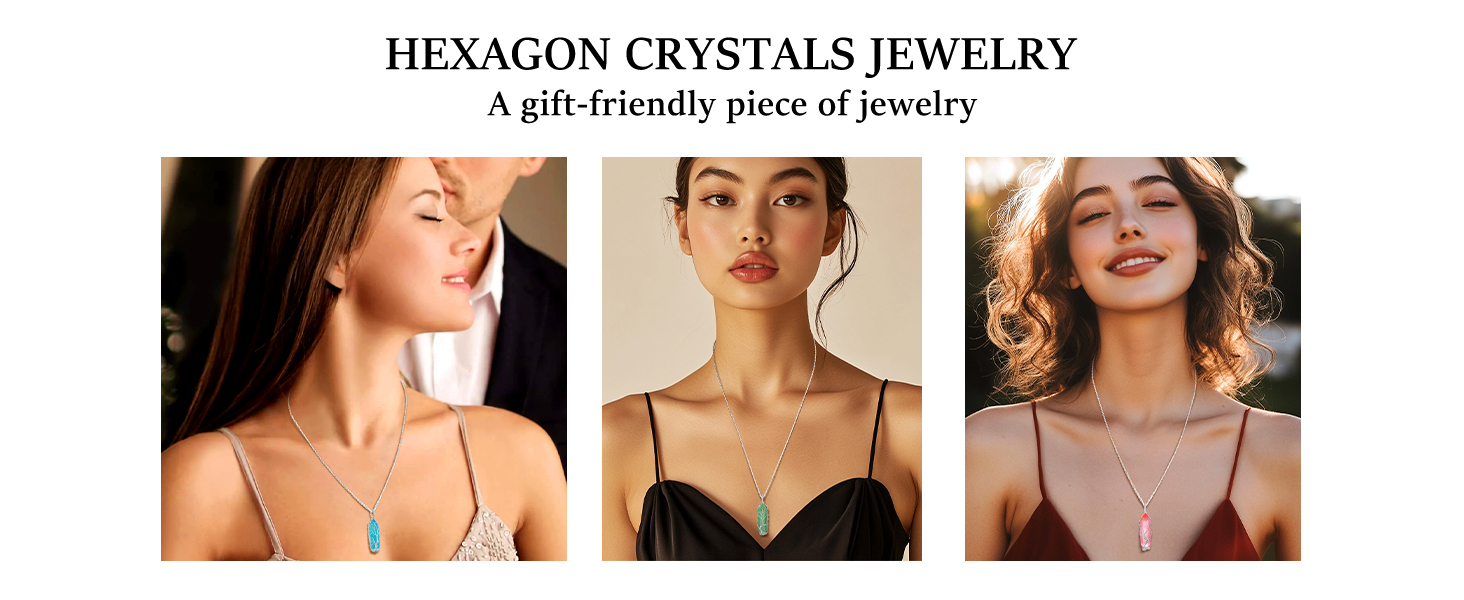 thumbnail video image 2 of Bestyle Hexagonal Tree of Life Necklace for Women, January Crystal Birthstone Pendant Healing Jewelry Gifts for Her Mom Wife Daughter, 2 of 8