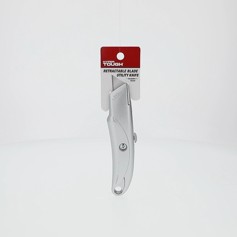 HyperKnife ハイパーナイフ Hyper Tough Retractable Utility Knife with Blade Storage, 7.75 in