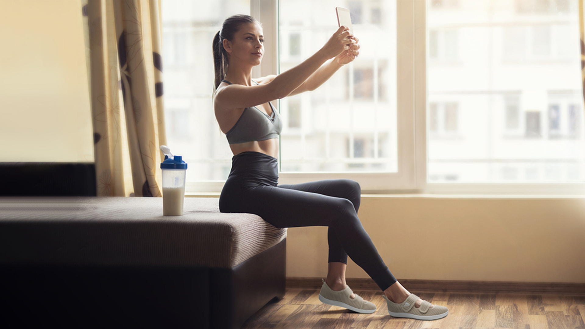 thumbnail video image 2 of Barerun Women's Adjustable Walking Shoes,Wide Diabetic Shoes, 2 of 8