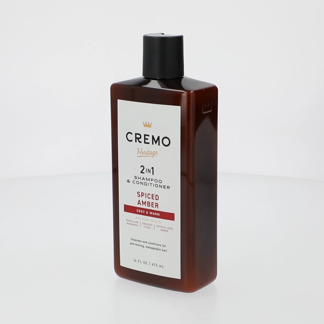 CREMO Spiced Amber 2-In-1 Shampoo Conditioner 16 oz with Brazilian