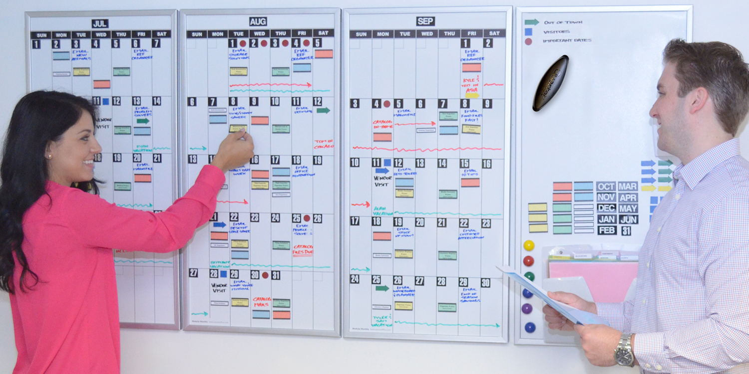thumbnail video image 2 of Ultimate Office ModMonthly™ Magnetic, Dry-Erase Planning Calendars (Set of 3 Whiteboards), 2 of 7
