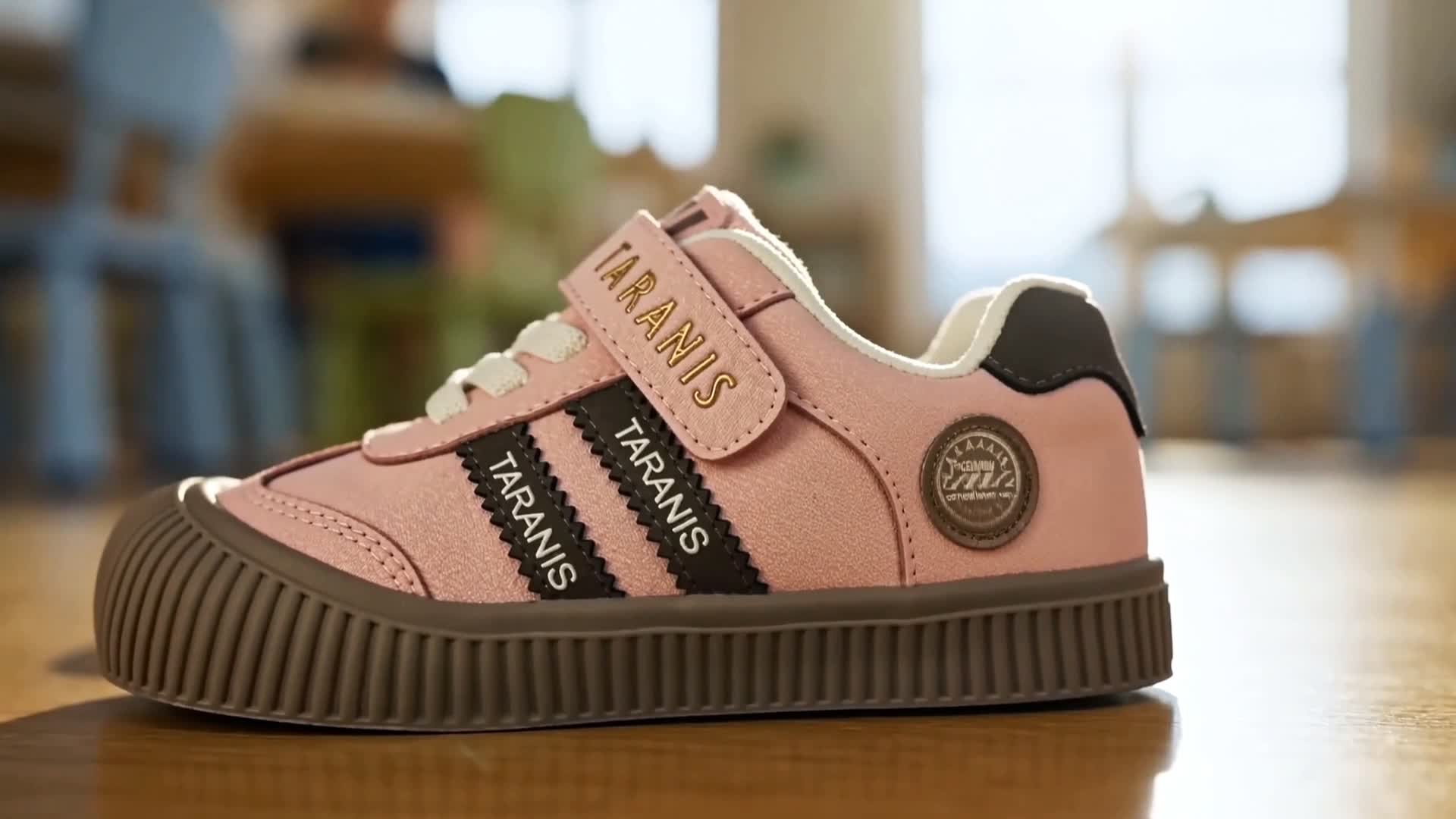 thumbnail video image 2 of TARANIS Kids Toddler Sneakers for Girls Boys, Wide Toe Box  Closed Toe Casual School Shoes, 2 of 8