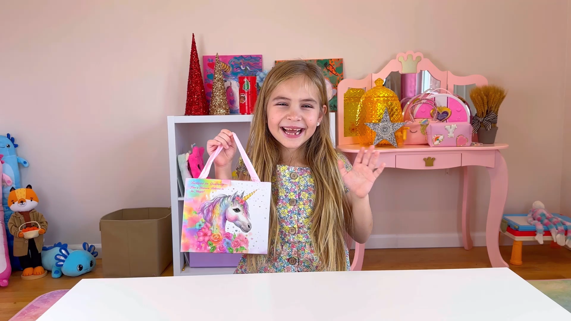 thumbnail video image 2 of Girls Charm Bracelet Making Kit, Unicorn Birthday Christmas Gifts for Girl Age 8 9 10 11 12 Year Old Teenage Girls Toys, DIY Arts and Craft Kits for Kids Girls, Jewelry Making Kit for Preteen Girls, 2 of 9