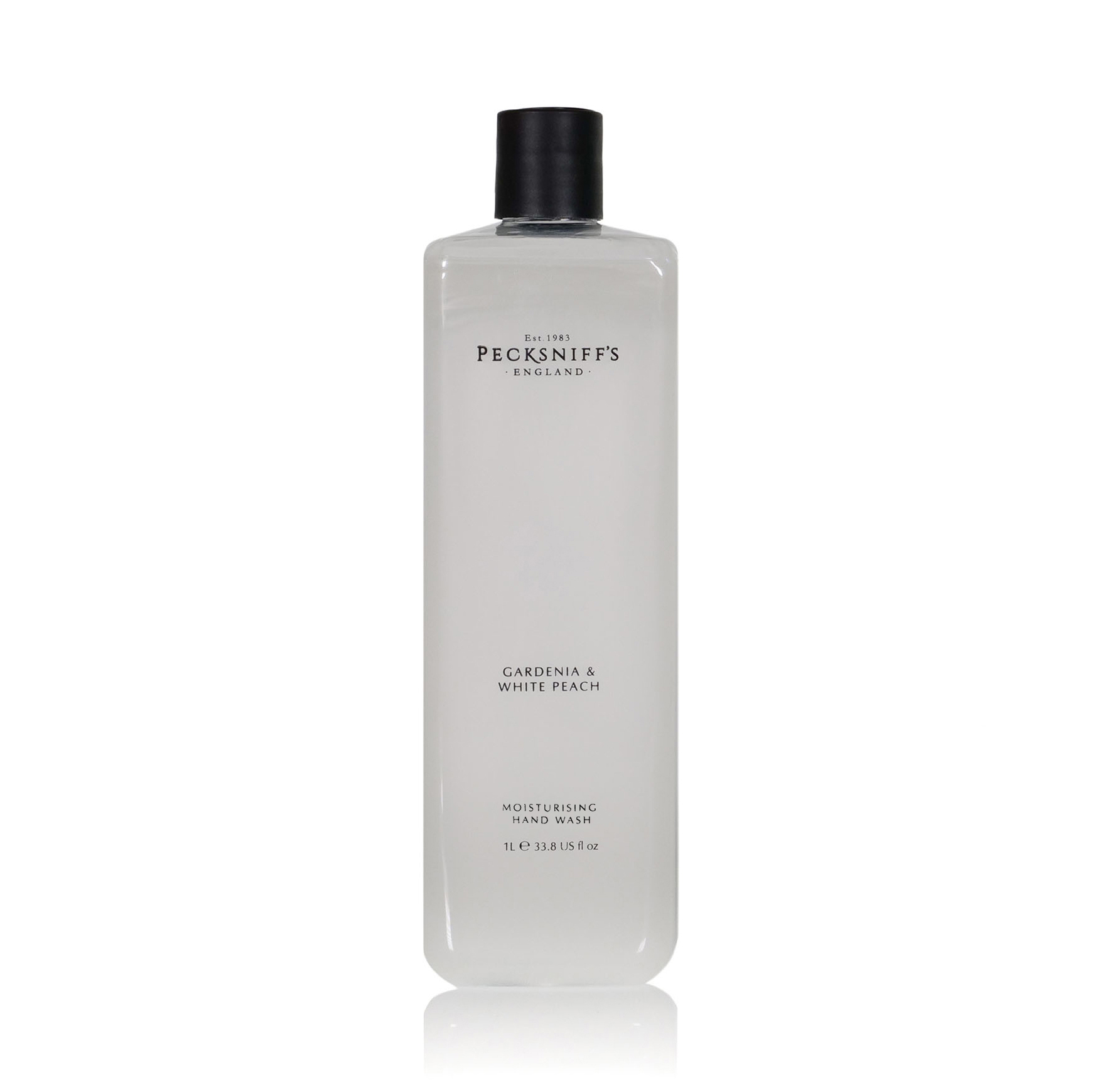 thumbnail video image 2 of Pecksniff's Gardenia & White Peach Scented Moisturizing Hand Wash Refill | 1 L/1000 ml, 33.8 fl oz, 2 of 9