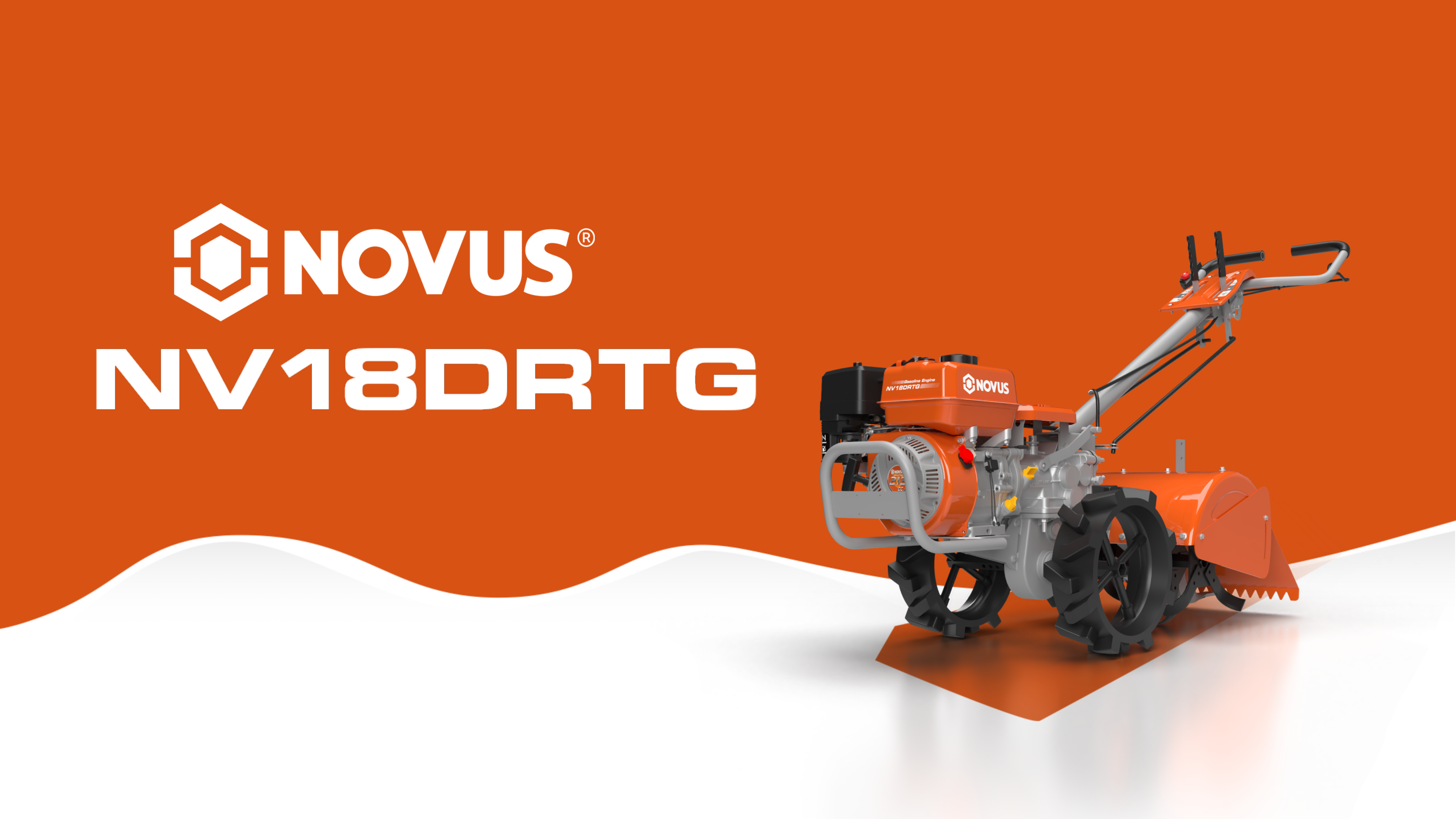 thumbnail video image 2 of NOVUS 18-Inch Dual Direction Rear Tine Tiller, Full Gear Transmission, 212cc 4-Cycle Gas Engine, Dual Rotating Tines, Airless Tires , Gas Tiller for Small to Large Gardens, 2 of 12