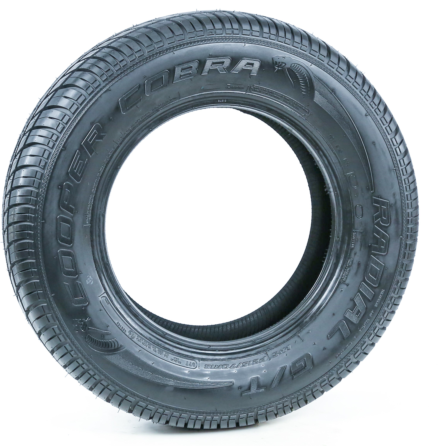 thumbnail image 2 of Set Of 4 Cooper Cobra Radial G/T Tires - 215/70R15 97T All Season With RWL 2 of 3