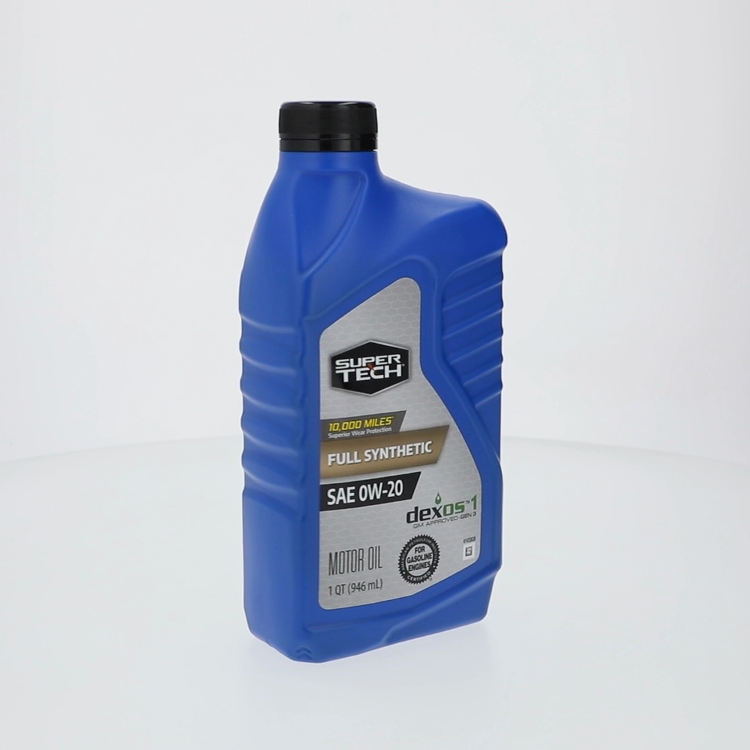 Super Tech Full Synthetic SAE 0W-20 Motor Oil 1 Quart with Wear