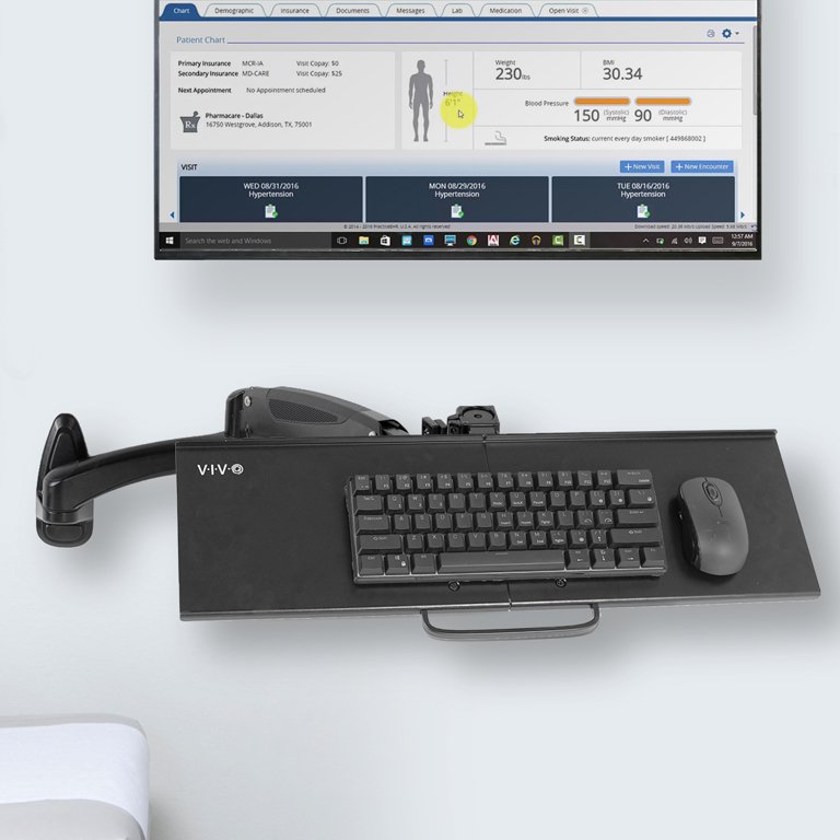 Articulating Keyboard Tray Arm