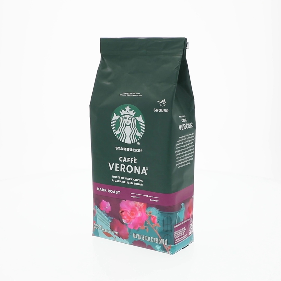 Starbucks at Home, Ground Coffee, 18 oz, Dark Roast Hot or Iced Starbucks at Home, Ground Coffee, 18 oz, Dark Roast Hot or Iced