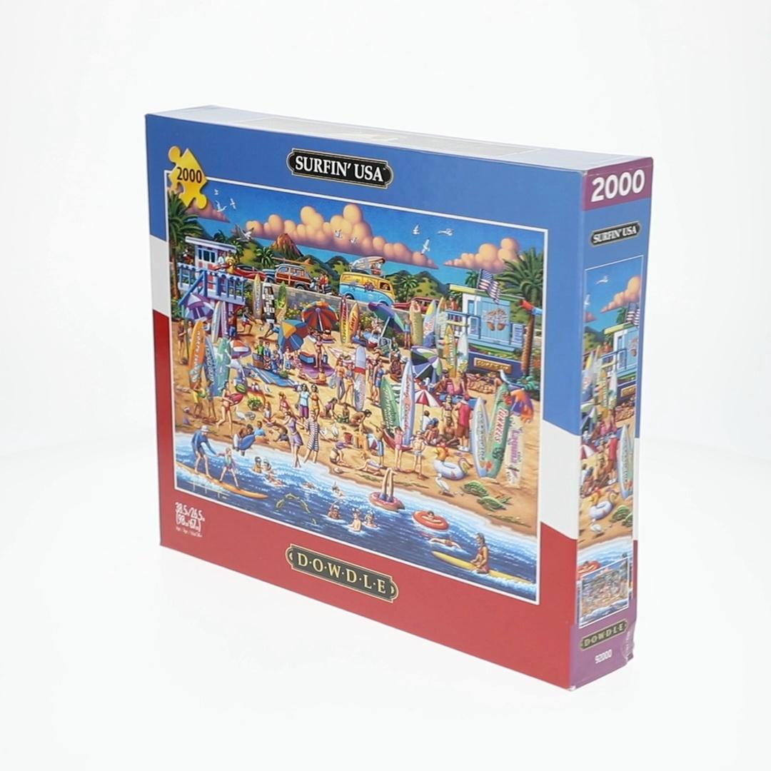 Buffalo Games 2000-Piece Dowdle Surfin' USA Interlocking Jigsaw