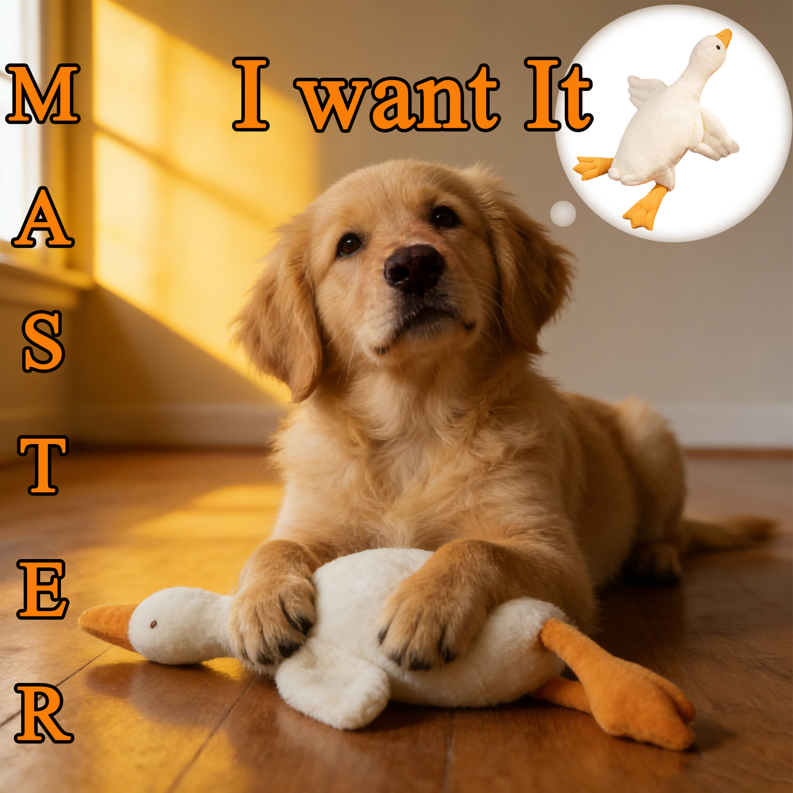 thumbnail video image 2 of 35.43" Oversized White Goose Dog Toy Giant & Washable Plush for Aggressive Chewers, Ideal for Both Indoor Lounging and Outdoor Play, 2 of 10