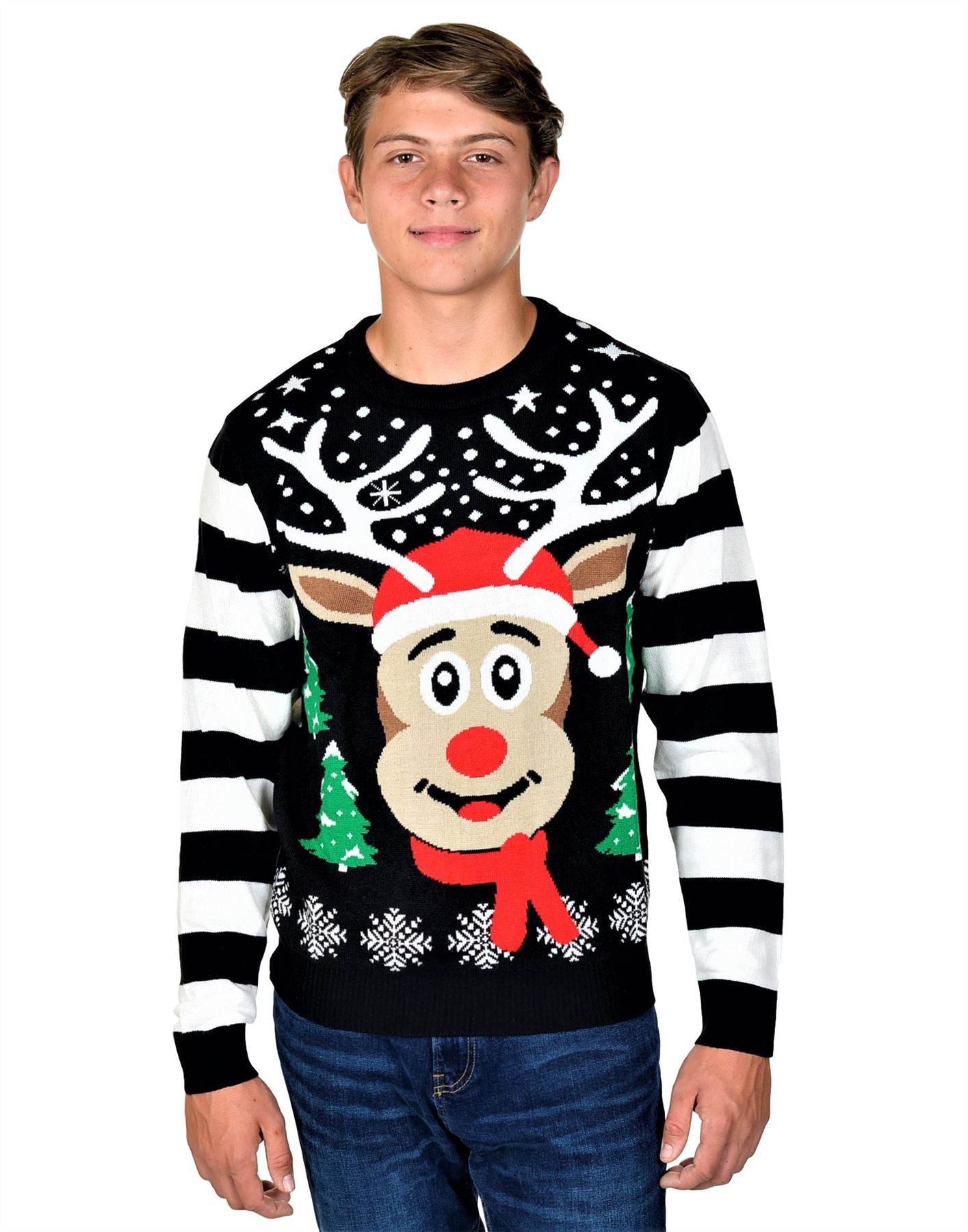 thumbnail video image 2 of Kesis Women's Ugly Christmas Sweater, Long Sleeve Crew Neck Acrylic Holiday Pullover, L, 2 of 9