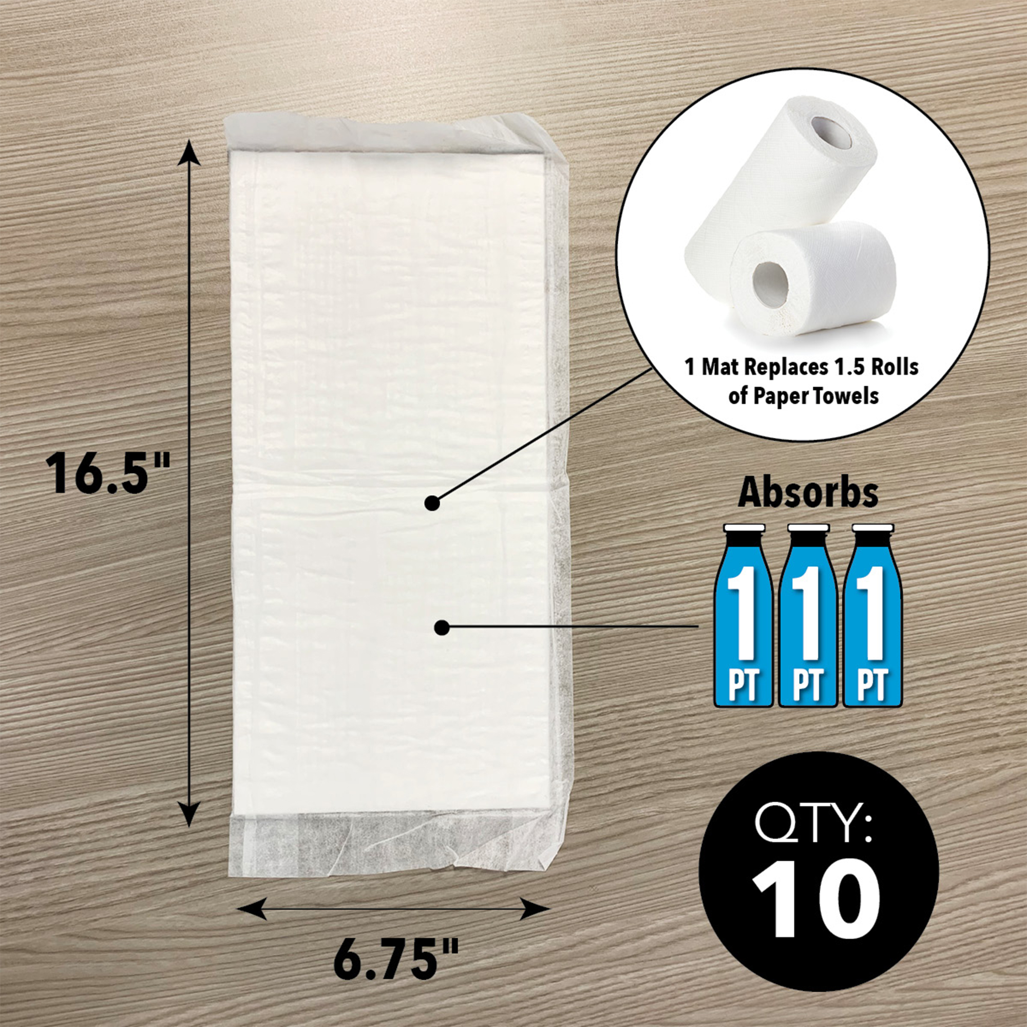 thumbnail video image 2 of Quick Dam Super Absorbent Mats, 10/pack, 2 of 19