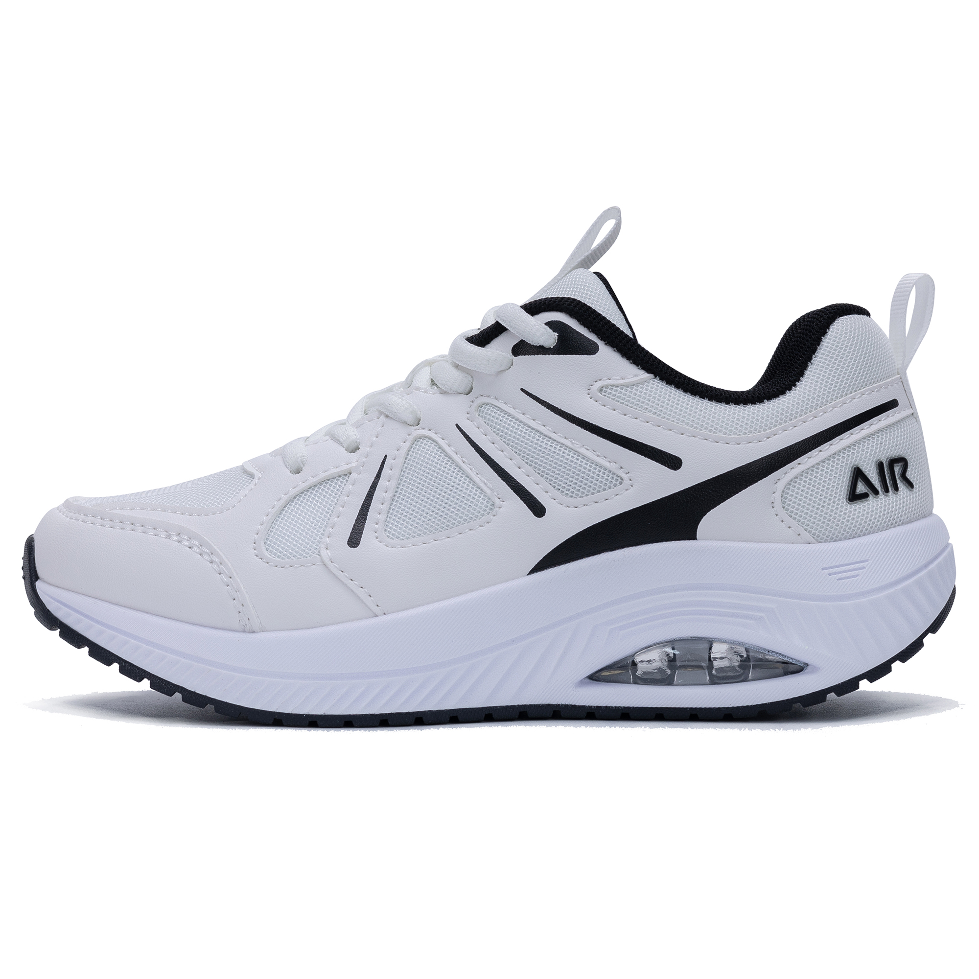 thumbnail video image 2 of AOV Women Arch Support Walking Shoes Orthotic Sneakers for Plantar Fasciitis Foot and Heel Pain Relief,US 6.5 WhiteBlack, 2 of 8