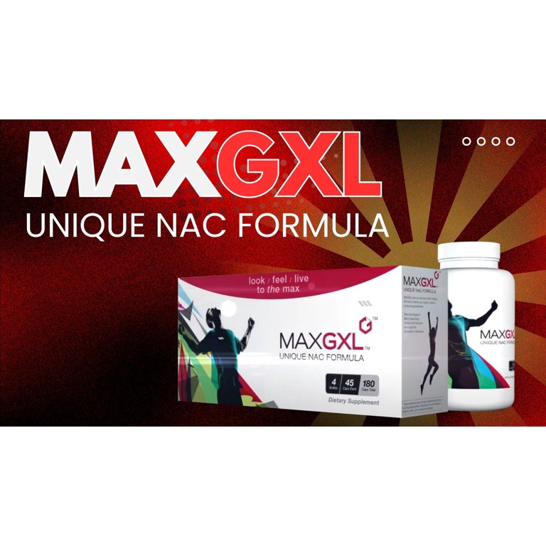 Max International MaxGXL, Unique NAC Formula, Immune and Detox Support, 180  Caps