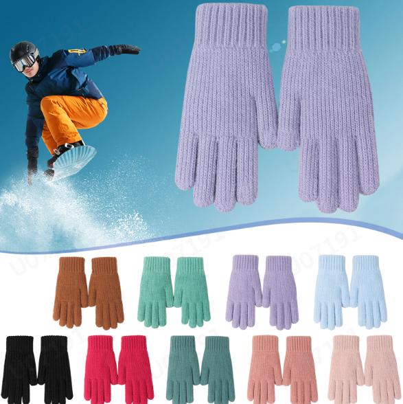 thumbnail video image 2 of GPOECD Unisex Winter Gloves for Men and Women Thermal Thickened Knitted Gloves for Cycling and Hiking Gloves Z10142-B,One size, 2 of 4