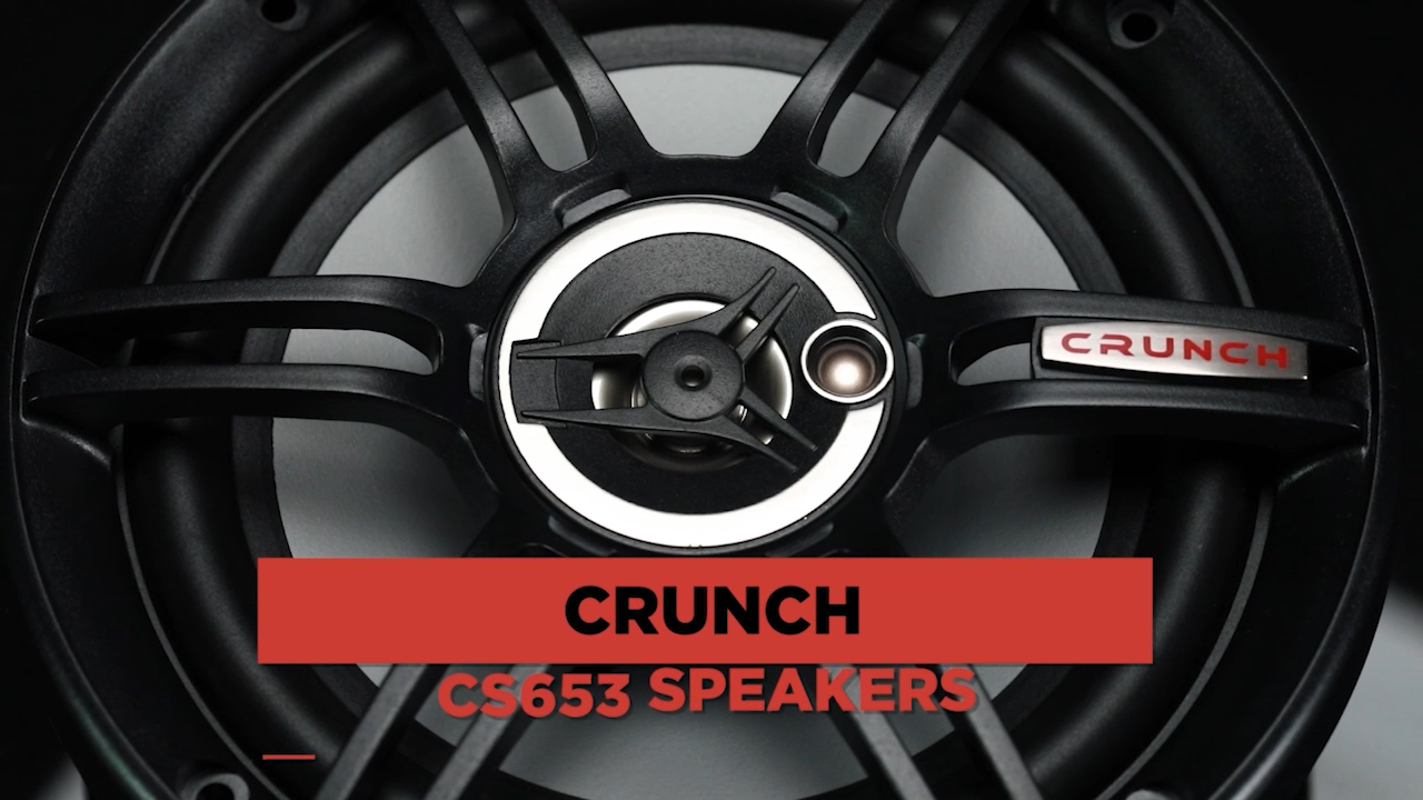 thumbnail video image 2 of Crunch CS-653 300 Watts 6.5-Inch 3-Way 4 Ohms Car CS Speakers, Black, 2 Pair, 2 of 11