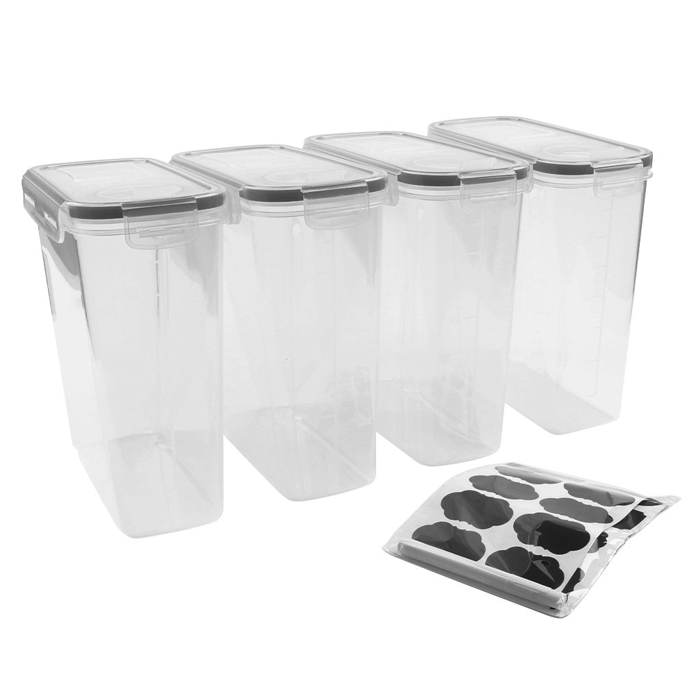 PLASTIC HOUSE Large Cereal Containers Storage Set Dispenser Approx. 4L FITS  FULL STANDARD SIZE CEREAL BOX, Airtight Cereal Container Set For Maximum  Freshness, BPA-FREE Large Cereal Storage Container, 9.44 x 4.4 x