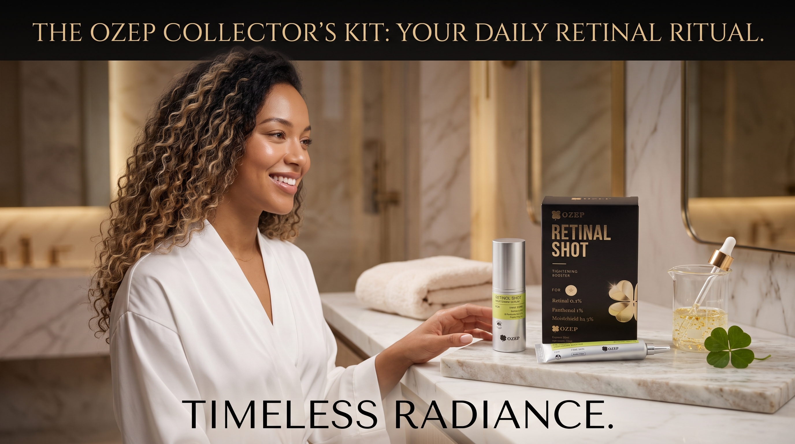 thumbnail video image 2 of OZEP Retinol Booster 15ml, Retinol Tightening Serum 30ml, Anti-Aging Gift Set, Vitamin A Power Duo, 2 Piece, 2 of 21