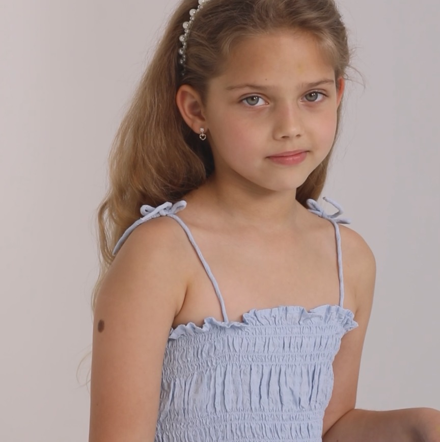 thumbnail video image 2 of 14k Yellow Gold CZ Sweet Heart Dangle Stud Earrings for Young Girls and Preteens, 2 of 6