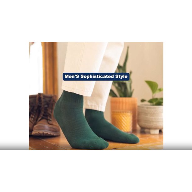kelly green dress socks Solid Color Crew Cotton BFCM304025