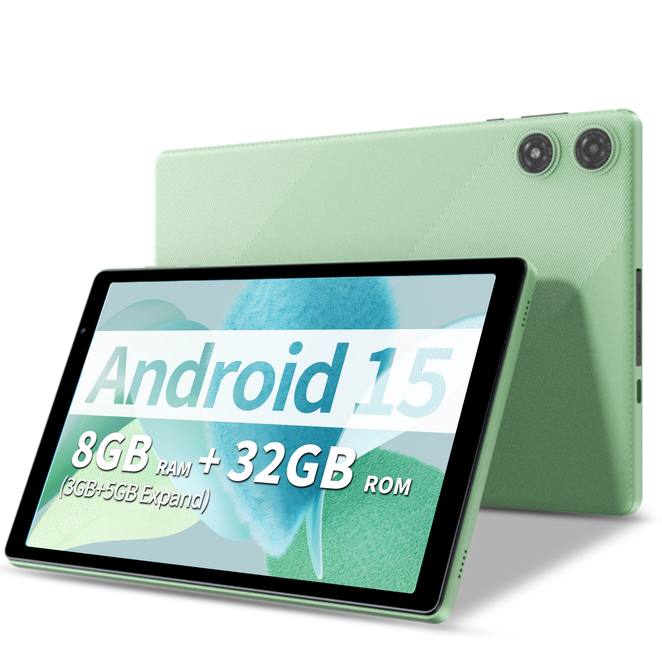 thumbnail video image 2 of Android Tablet 10.1 inch Tablet,8GB RAM 32GB ROM,WiFi 6,6000mAh Battery,1280 * 800 IPS Touch Screen,Metal Body,GMS Certified,Green, 2 of 9