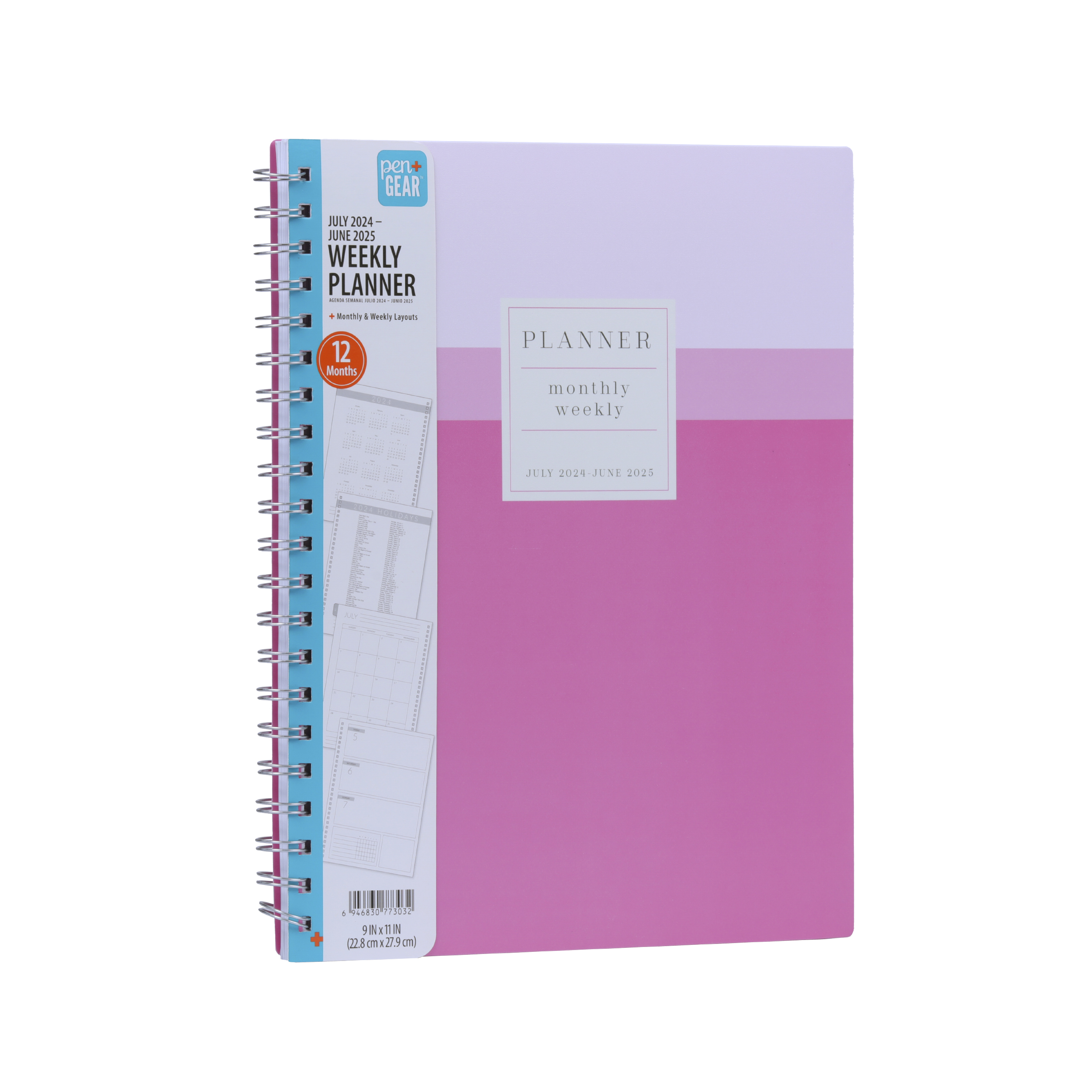NOLTY Access Depot B6 Monthly Planner 2025 (April Start) - Japanese Edition, Pink, 128 Pages