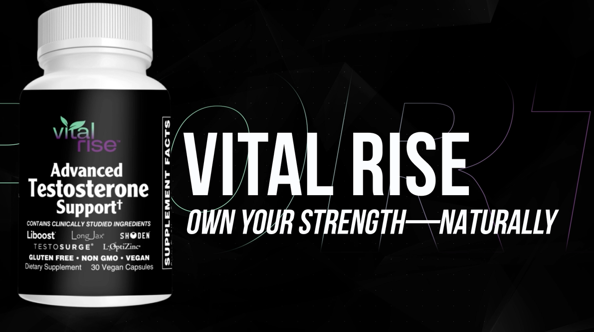 thumbnail video image 2 of Vital Rise Advanced Testosterone Support for Men – With Testosurge® Fenugreek, LongJax® Tongkat Ali, Shoden® Ashwagandha & Liboost® Damiana – Supports Energy, Strength – Vegan, 30 ct, 2 of 11